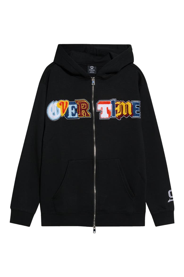 Homecoming Zip Hoodie, Main, color, BLACK