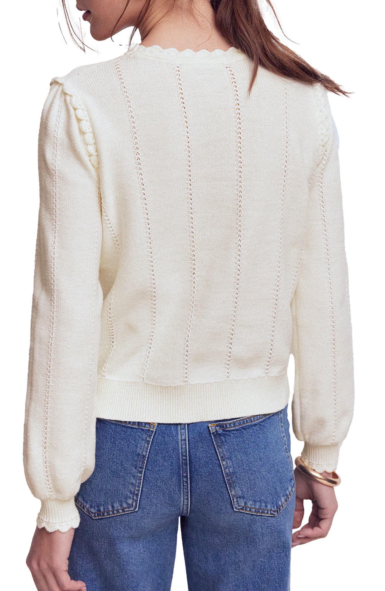 Valeria Floral Embroidered Sweater - image 2