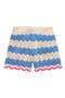 selected Wave Blue/ Ecru Marl