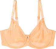 Curvy Couture Sheer Mesh Underwire Unlined Bra