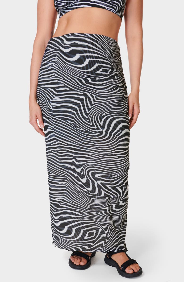 Sweaty Betty Shayla Sculpt Mesh Cover-Up Skirt, Main, color, 