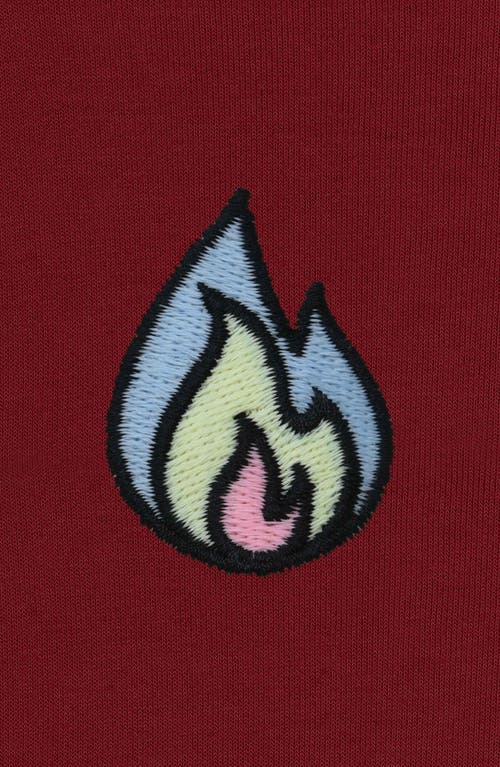 Dalix Fire Fleece Sweatshirt In Cardinal Red