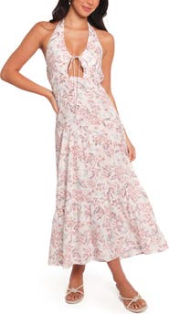 Petal & Pup Kori Floral Cutout Maxi Dress
