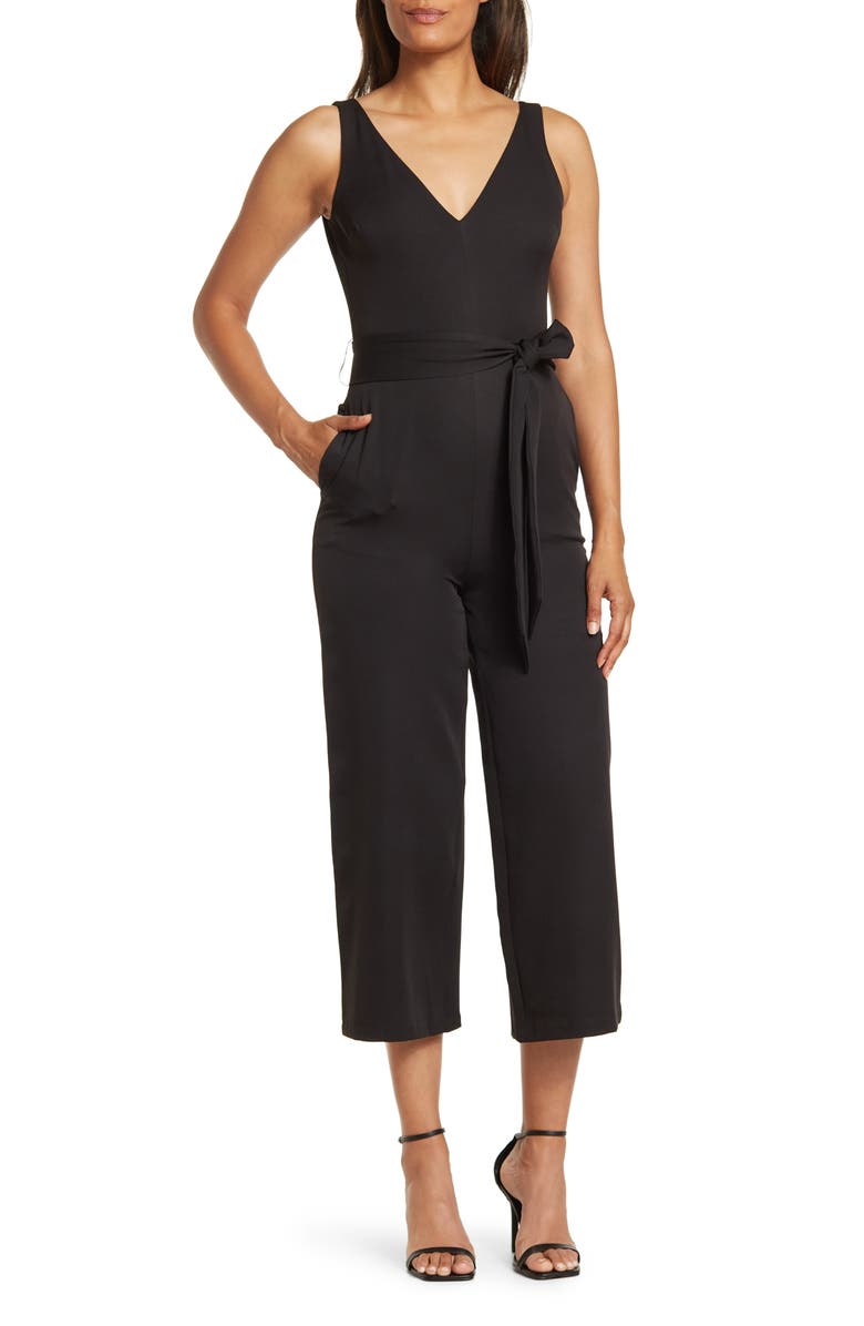 Sam Edelman Crop Wide Leg Sleeveless Jumpsuit, Main, color, 