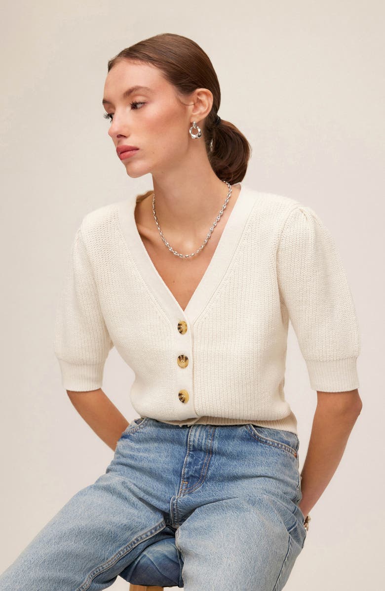 FIFTEEN TWENTY Iliana Puff Sleeve Sweater, Alternate, color,
