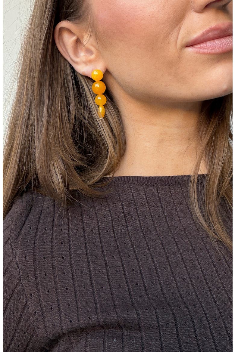 Fatima Drop Earrings, Alternate, color, YELLOW