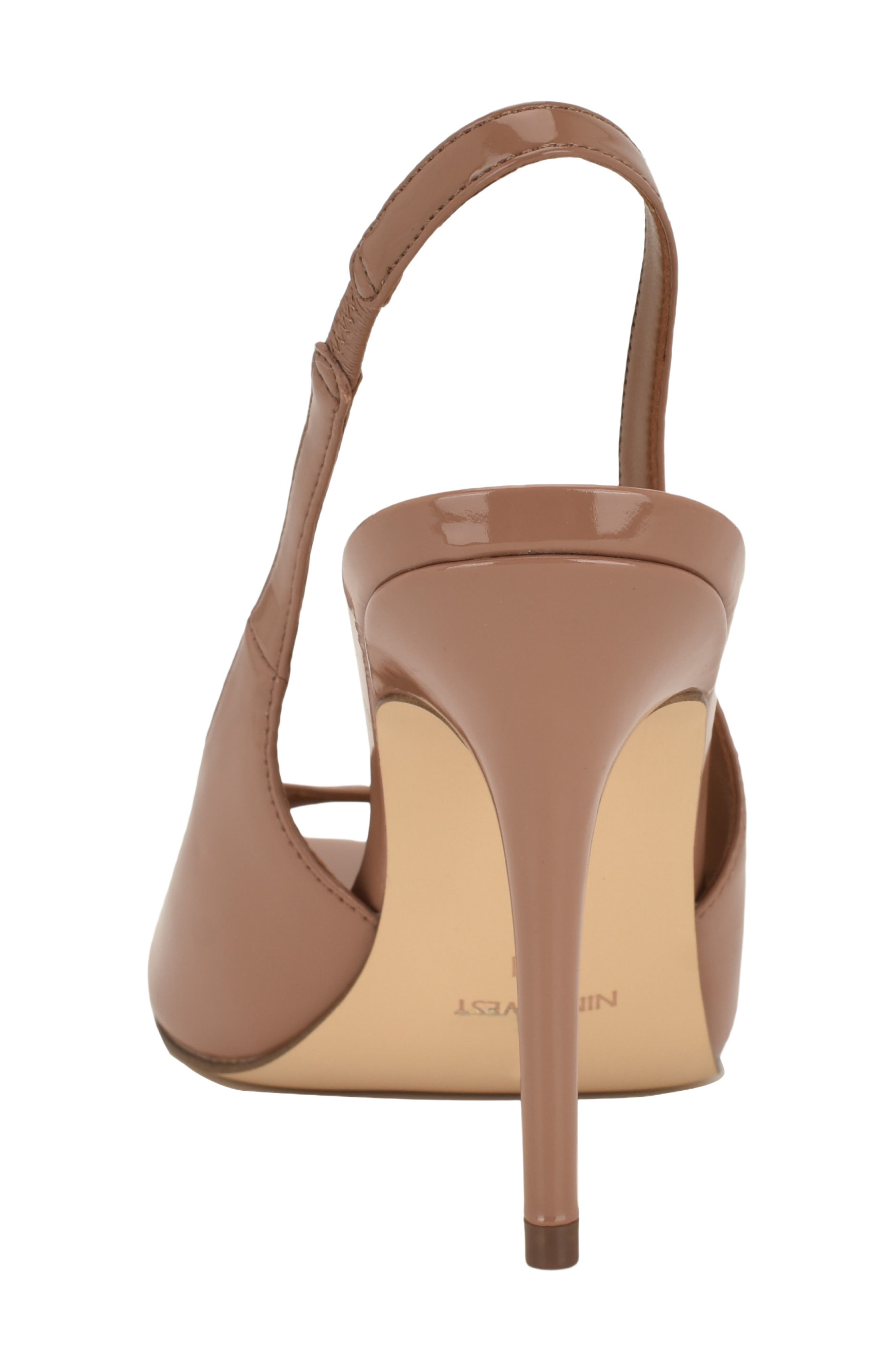 Nine West Pretta Slingback Peep Toe Pump, Alternate, color, Medium Natural