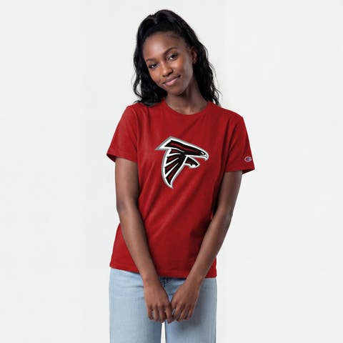 Women's Champion Scarlet Atlanta Falcons Logo T-Shirt