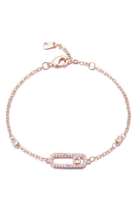 Dancing Cubic Zirconia Chain Bracelet