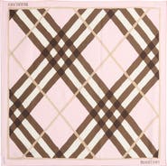 Burberry Argyle Check Silk Square Scarf