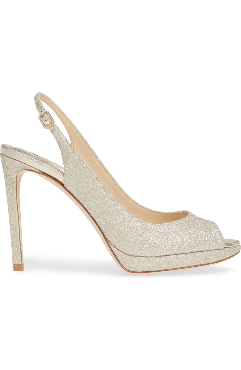 Jimmy Choo Nova Metallic Slingback Sandal, Alternate, color,