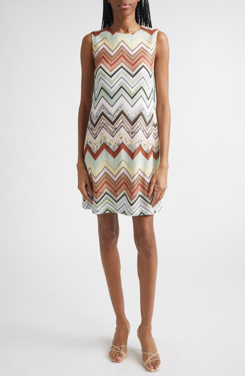 Zigzag Knit Minidress