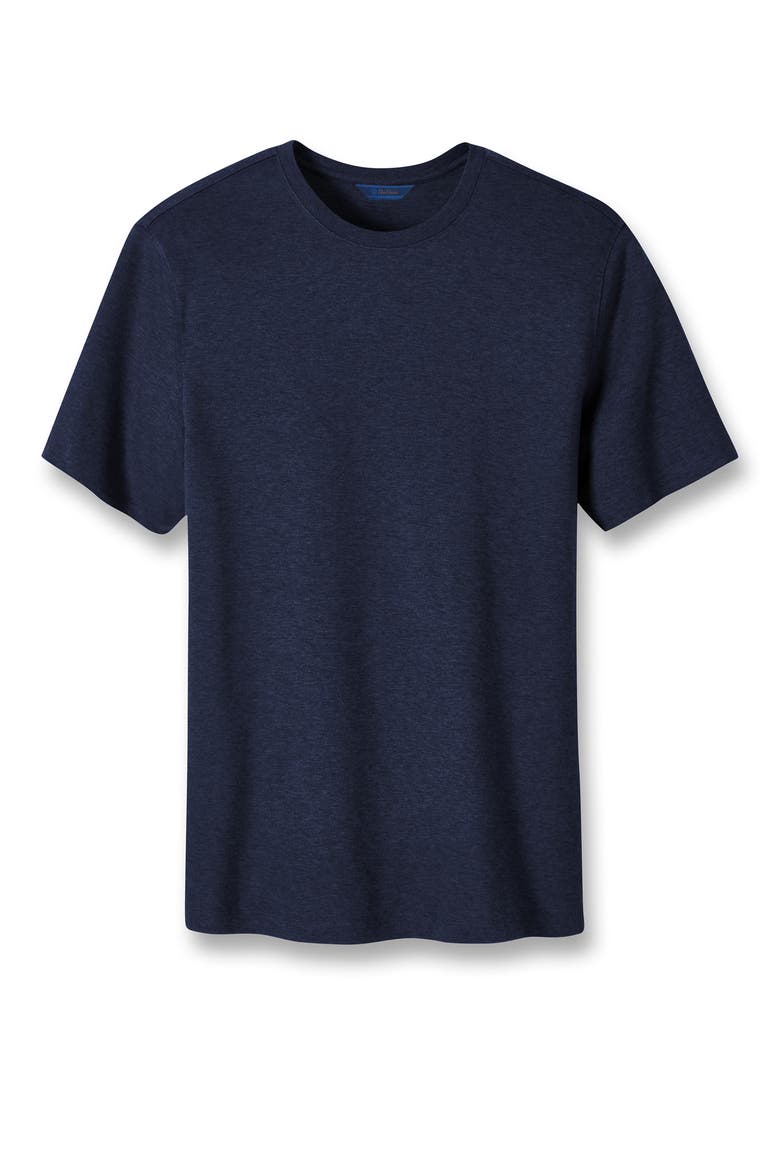 Cotton Interlock T-Shirt, Main, color, NAVY