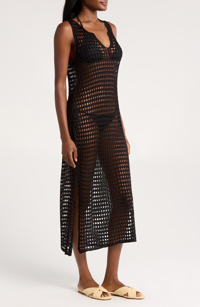 Nordstrom Open Stitch Cover-Up Dress, Alternate, color, 
