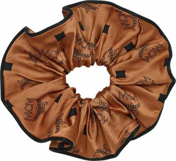 [MCM]★Monogram-printed silk scrunchy MCM Monogram Print Silk Scrunchie | Nordstrom