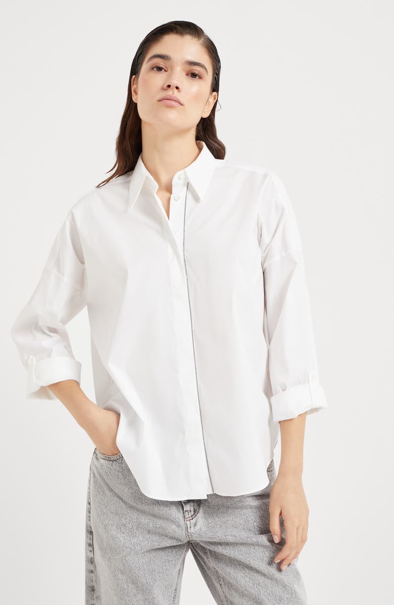 Brunello Cucinelli Poplin shirt, Alternate, color, 