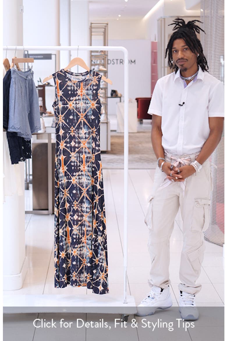 Orla Mixed Print Sleeveless Knit Dress video