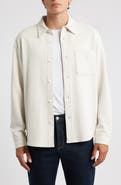 FRAME Waffle Textured Button-Up Shirt