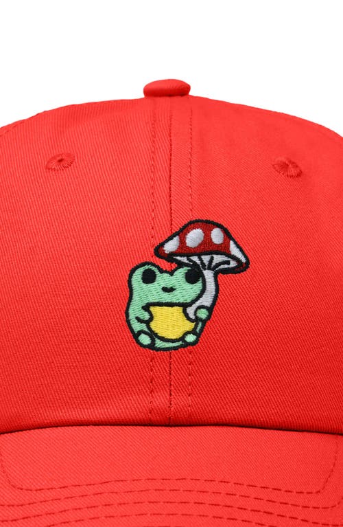 DALIX DALIX MUSHROOM FROG EMBROIDERED HAT 