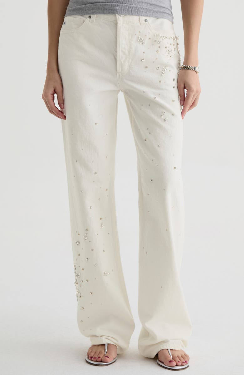 AG Billie High Waist Straight Leg Jeans, Main, color, Opal Radiance