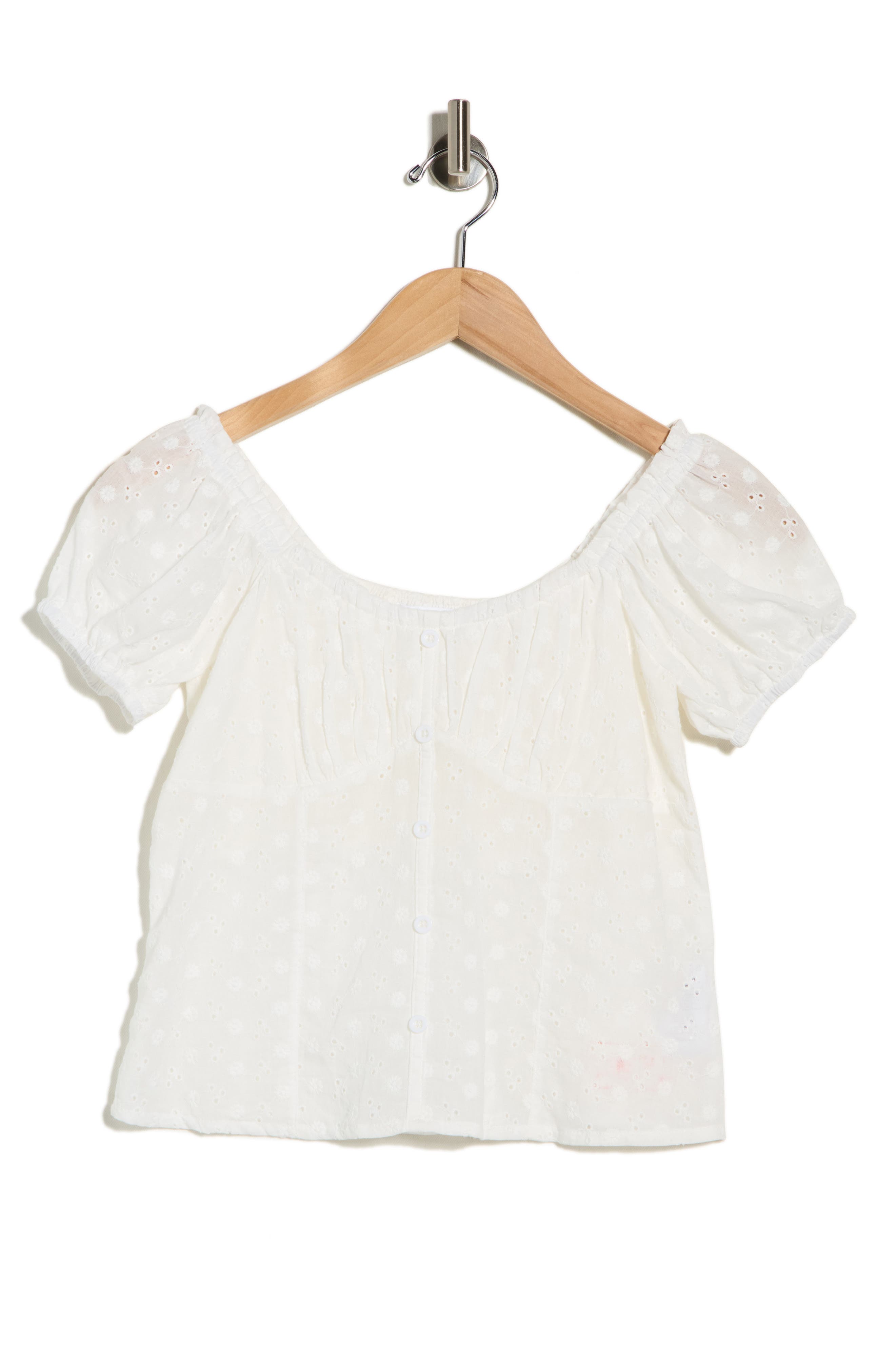 Vigoss Eyelet Off Shoulder Top