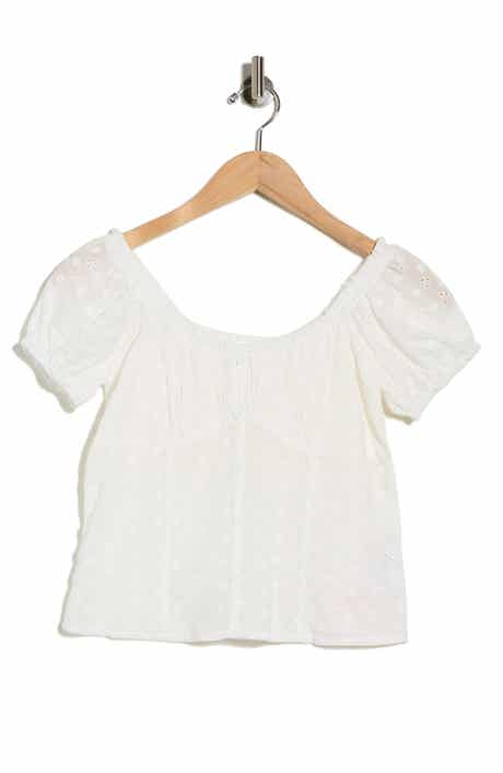 Vigoss Eyelet Off Shoulder Top