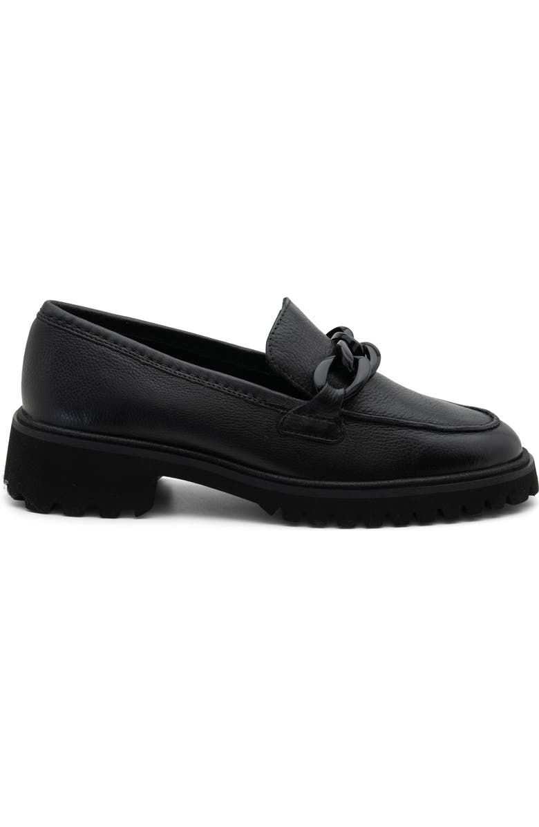 ara Kiana Lug Sole Loafer, Alternate, color, Black