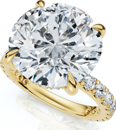 Bliss Diamond Certified 7Ct Diamond Hidden Halo Engagement Side Halo Ring Lab Grown