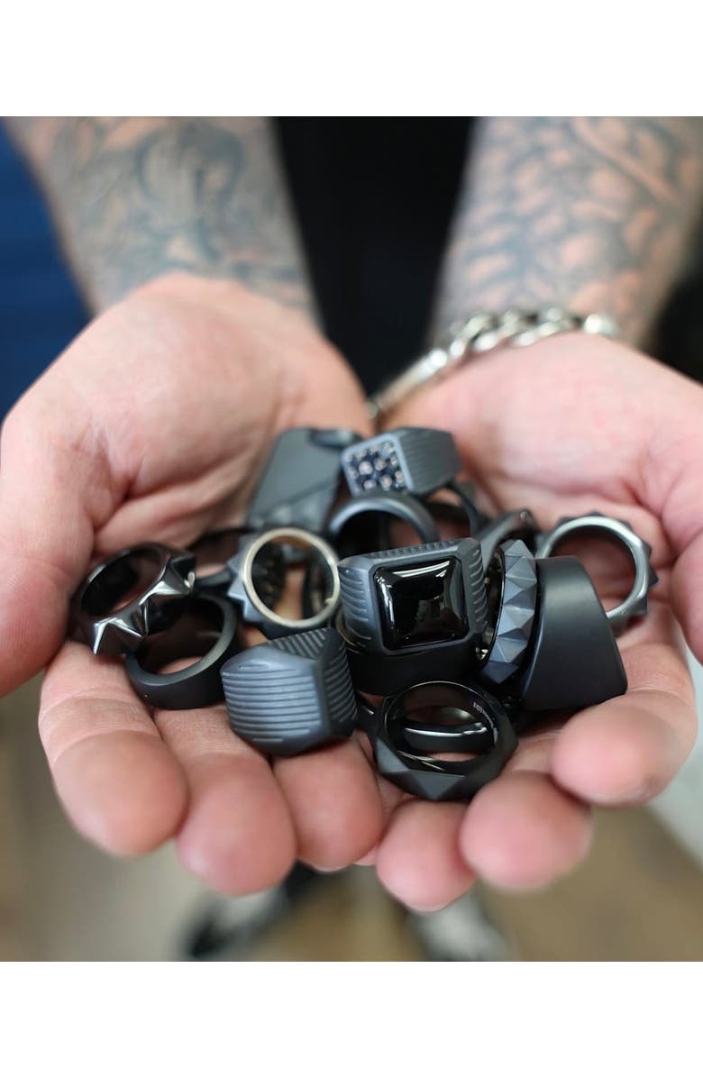 Room101 Onyx Block Ring, Alternate, color, Black