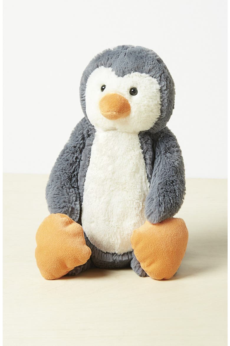 'Bashful Penguin' Stuffed Animal, Alternate, color, GREY