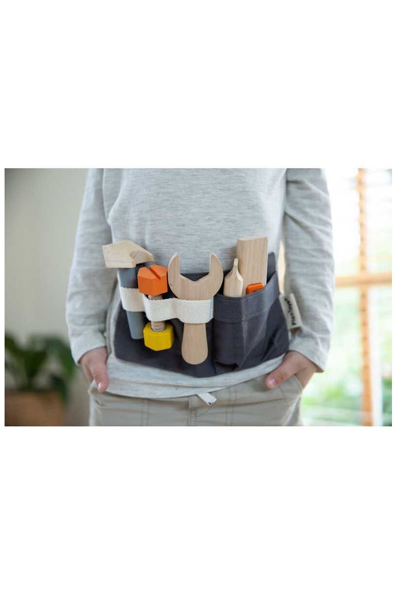 Tool Belt Toy, Alternate, color, NATURAL