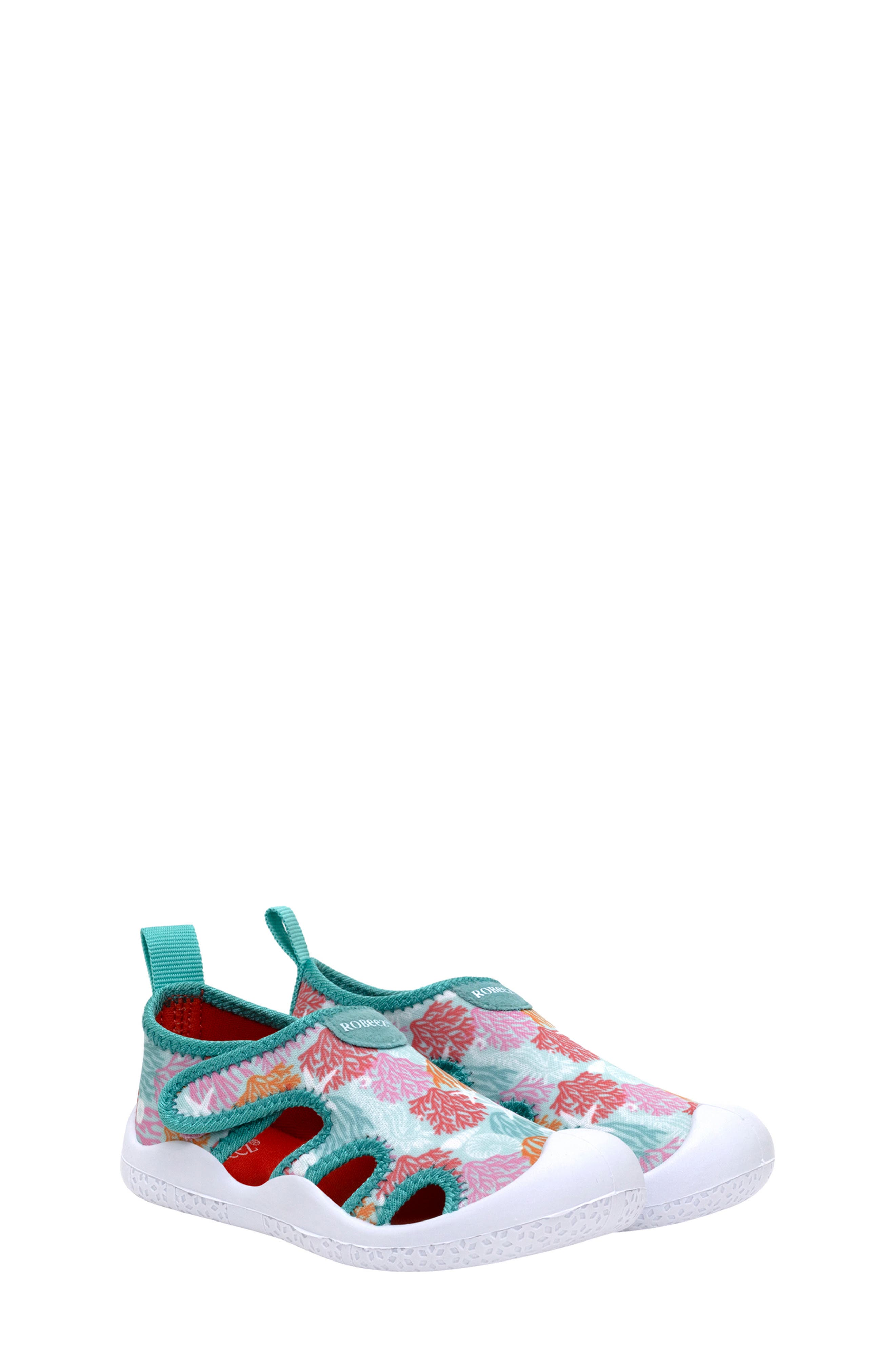 Robeez<sup>®</sup> Kids' Coral Island Sandal, Main, color, 