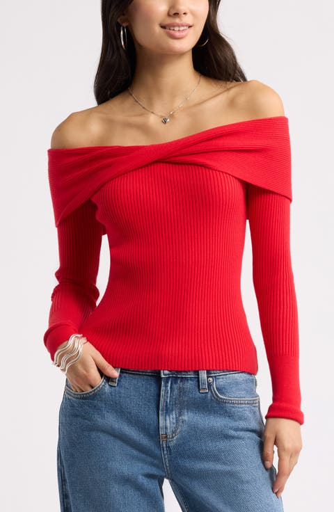 Off the Shoulder Cozy Sweater