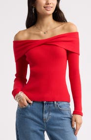 BP. Off the Shoulder Cozy Sweater