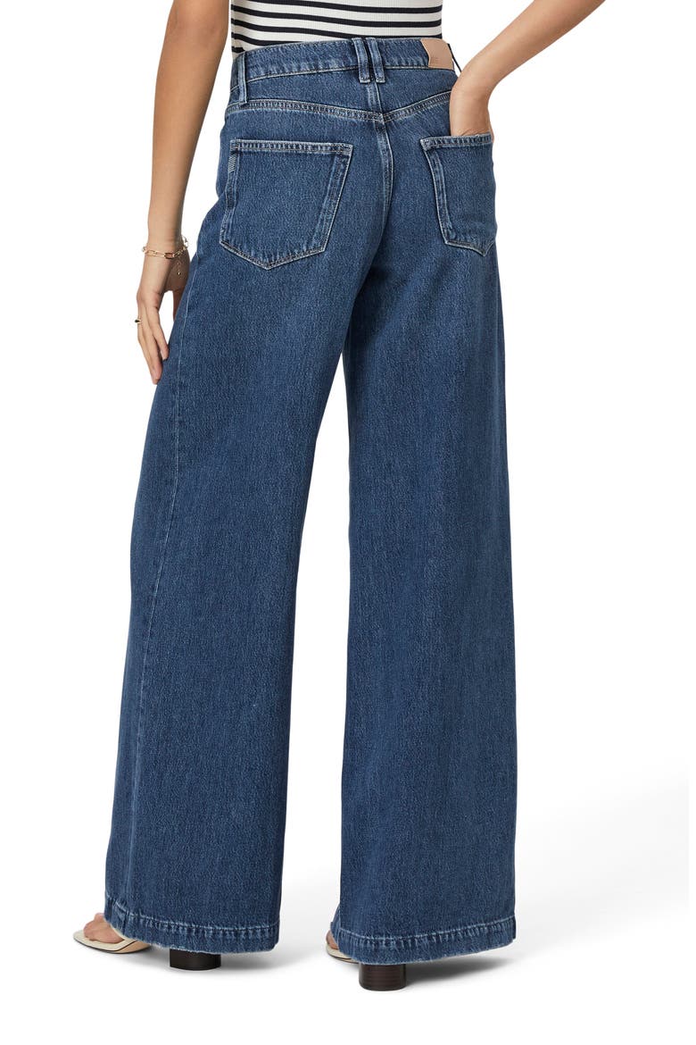 Portia Inset Pocket Wide Leg Jeans, Alternate, color, BRONX