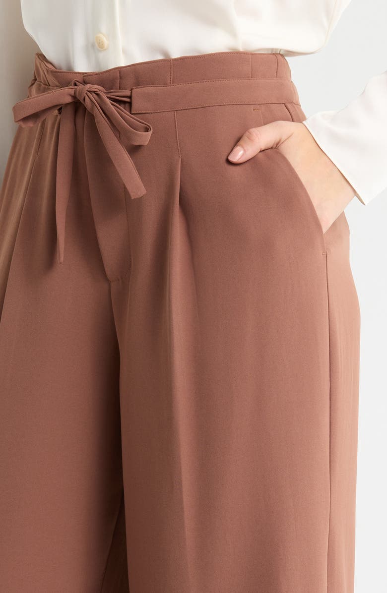 PAIGE Shiraz Drawstring Pants, Alternate, color, Truffle