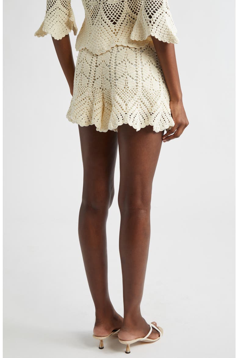 Awaken Crochet Shorts, Alternate, color, CREAM