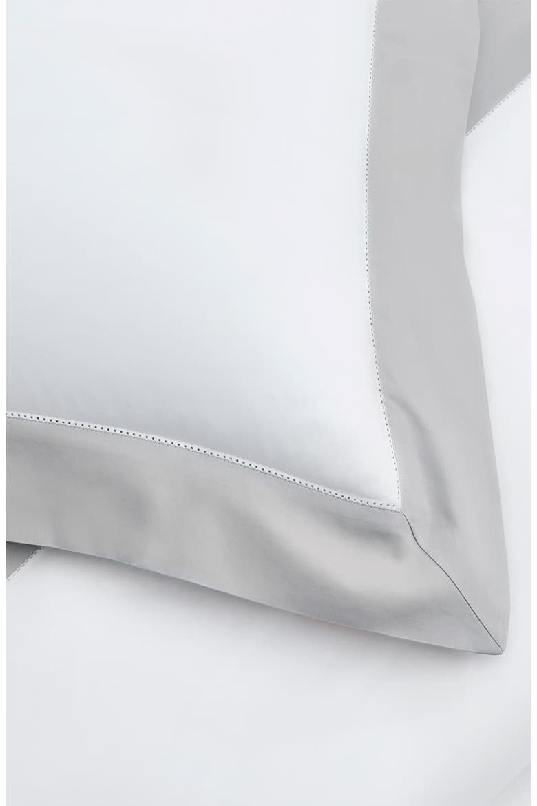 Signature Colorblock Duvet Set, Alternate, color, WHITE/ PEWTER
