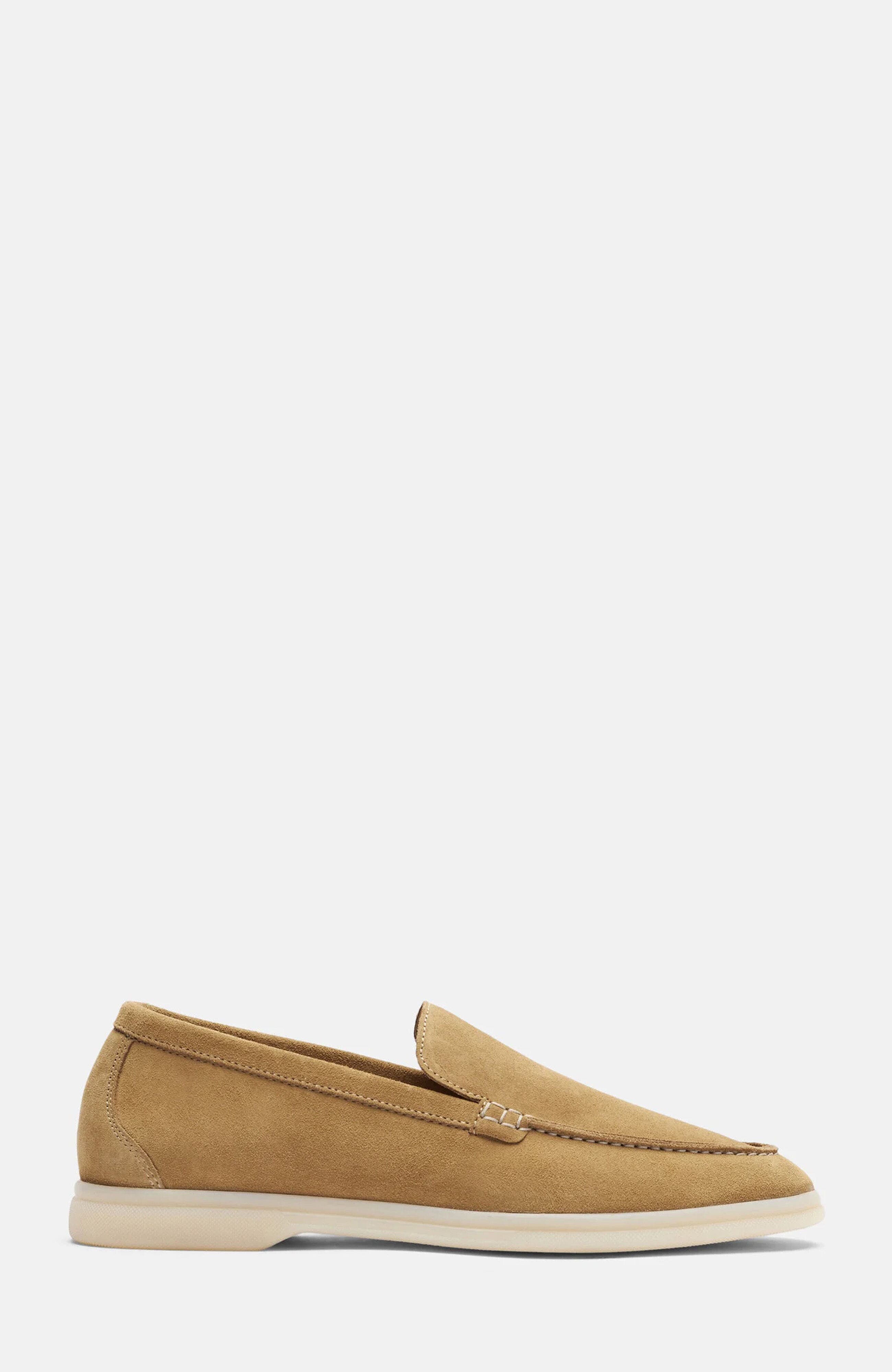Ludovica Loafers, Alternate, color, Beige - Suede