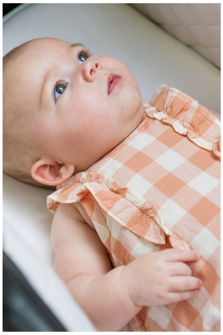 Checkmate Flutter Bodysuit, Alternate, color, MELON