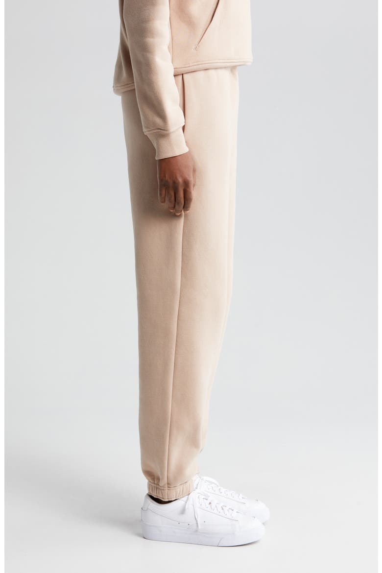 Cara Ultracozy Cotton Blend Fleece Joggers, Alternate, color, TAN TAUPE