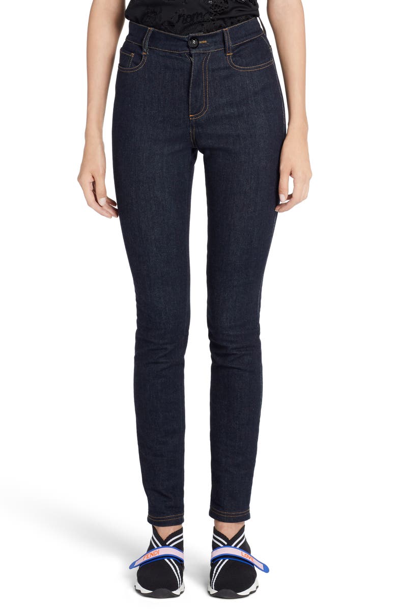 Fendi Skinny Jeans, Main, color, 