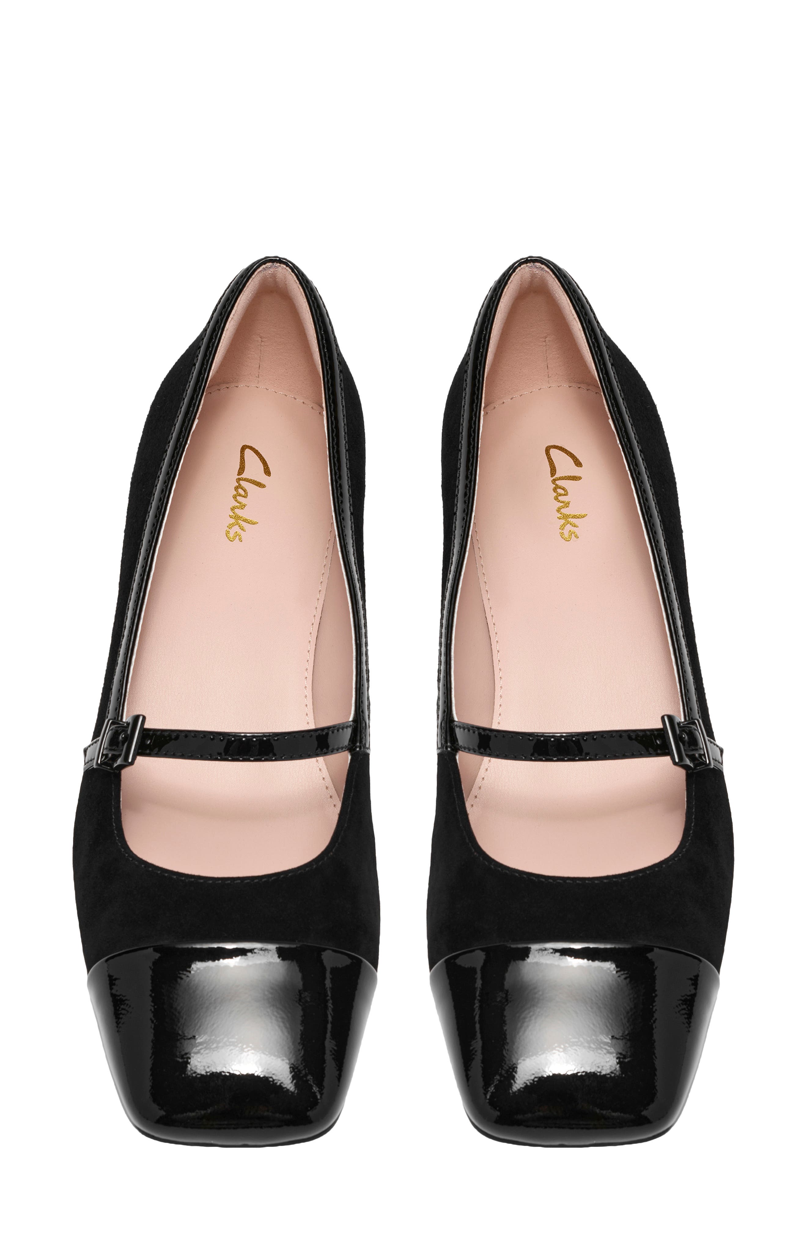 Crista Strap Leather Mary Jane Pump, Alternate, color, BLACK COMBI