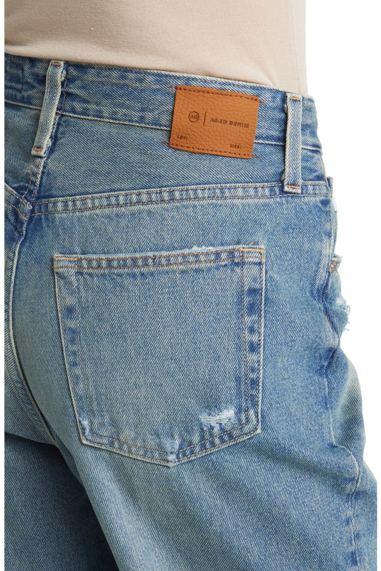 Clove High Waist Straight Leg Jeans, Alternate, color, 19 YEARS REUNION DESTRUCTED