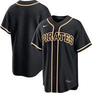 Nike Men's Nike Pittsburgh Pirates Fashion Replica Black Out Jersey