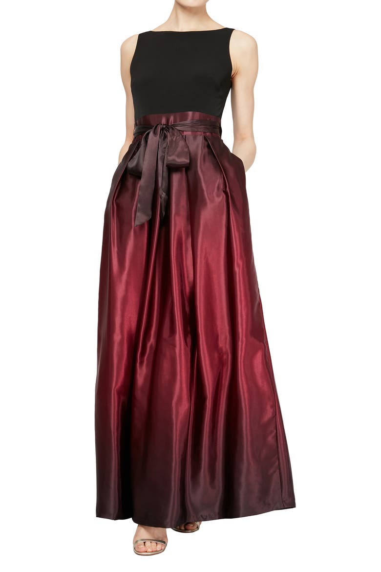 sl fashions ombre dress SL Fashions Short Sleeve Ombre Gown