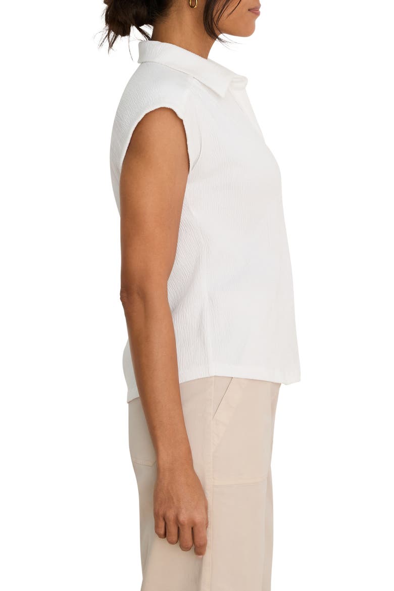 Coastal Crinkle Cotton Blend Top, Alternate, color, PAPER WHITE