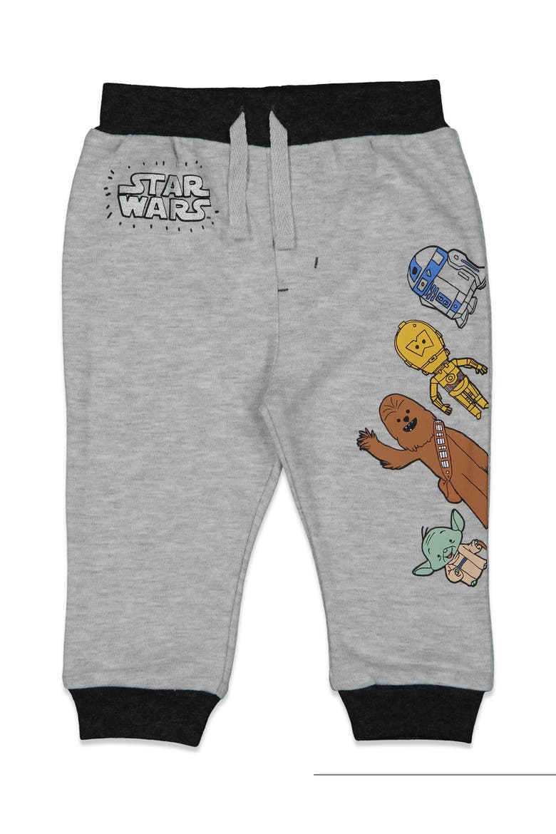 The Mandalorian Grogu 2-Pack Jogger Pants, Alternate, color, Charcoal Heather Gray