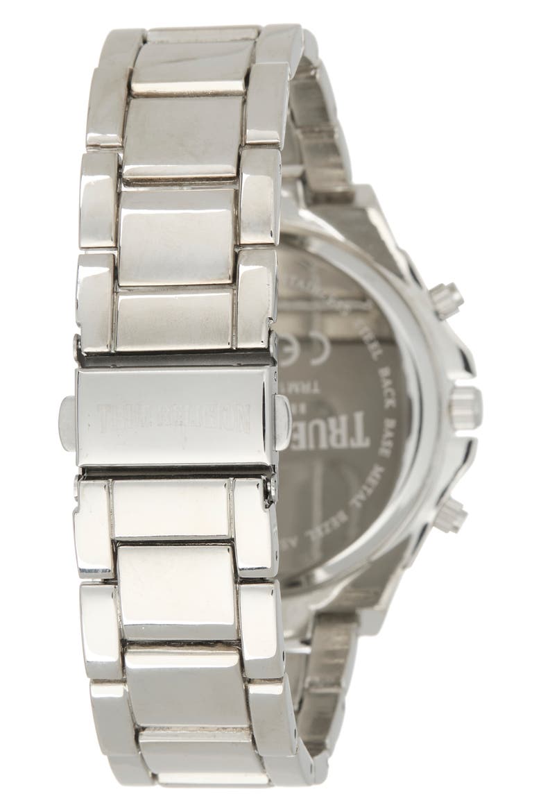 4-Piece Watch & Bracelets Set, Alternate, color, SILVER