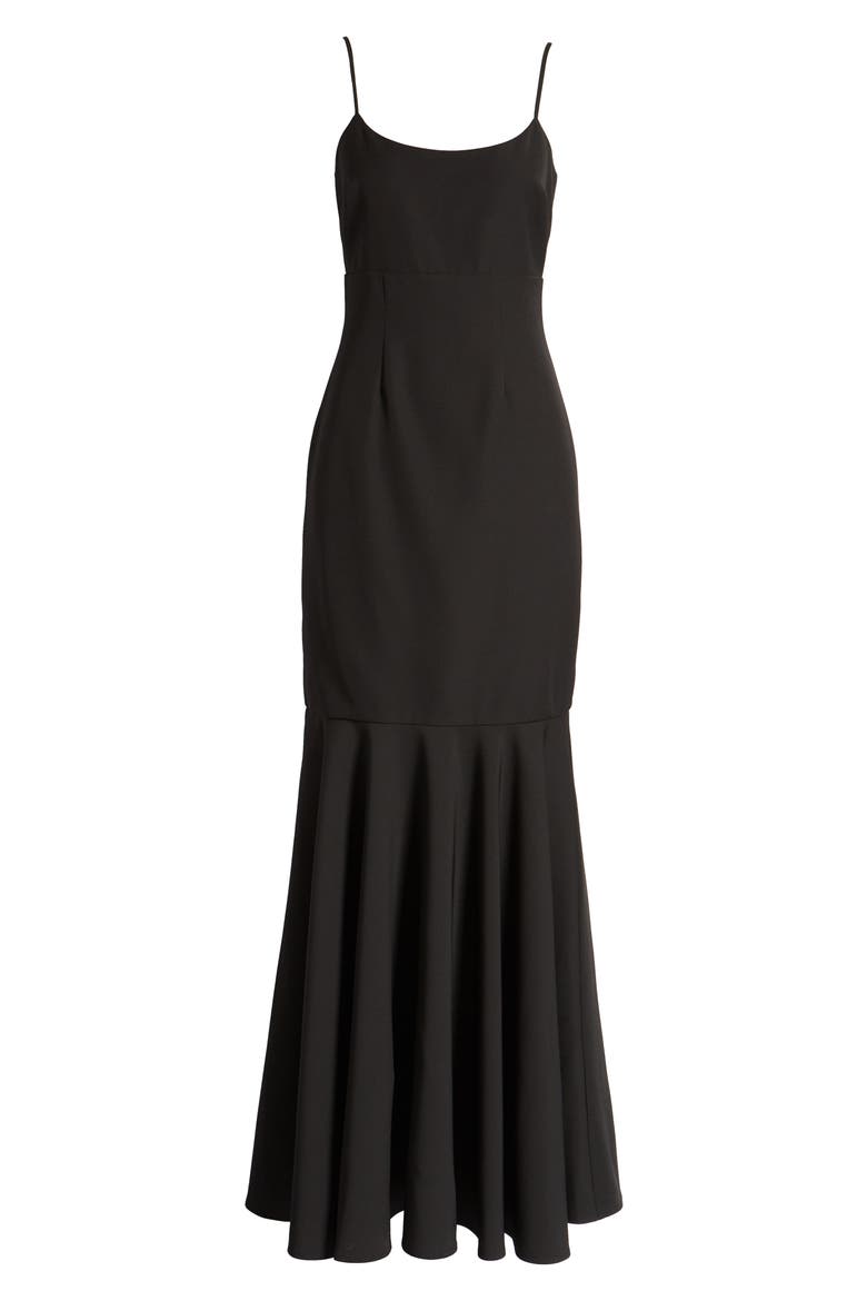 The Genevieve Camisole Gown, Alternate, color, BLACK